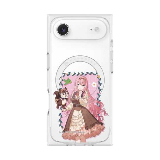 Premium Square Case with MagSafe［ Hatsune Miku × Kuppy Ramune - Megurine Luka × Ram - Full-body Illustration 1 ］