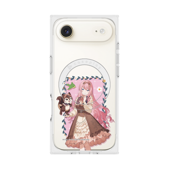 Premium Square Case with MagSafe［ Hatsune Miku × Kuppy Ramune - Megurine Luka × Ram - Full-body Illustration 1 ］