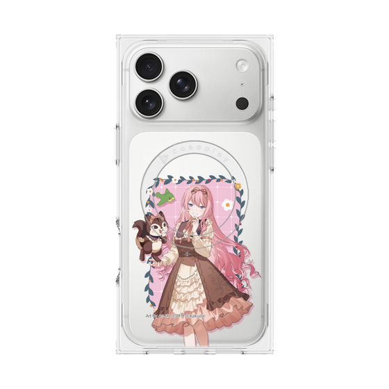 Premium Square Case with MagSafe［ Hatsune Miku × Kuppy Ramune - Megurine Luka × Ram - Full-body Illustration 1 ］