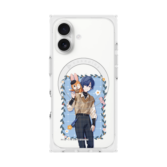 Premium Square Case with MagSafe［ Hatsune Miku × Kuppy Ramune - KAITO × Kuppy - Full-body Illustration 1 ］
