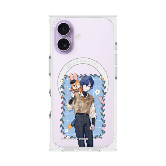 Premium Square Case with MagSafe［ Hatsune Miku × Kuppy Ramune - KAITO × Kuppy - Full-body Illustration 1 ］