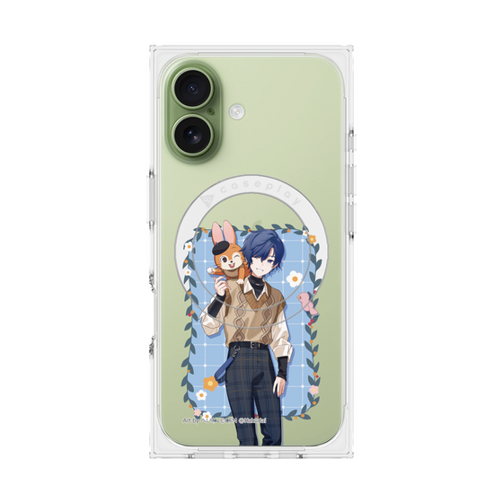 Premium Square Case with MagSafe［ Hatsune Miku × Kuppy Ramune - KAITO × Kuppy - Full-body Illustration 1 ］