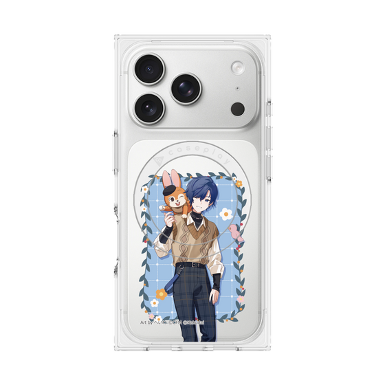 Premium Square Case with MagSafe［ Hatsune Miku × Kuppy Ramune - KAITO × Kuppy - Full-body Illustration 1 ］