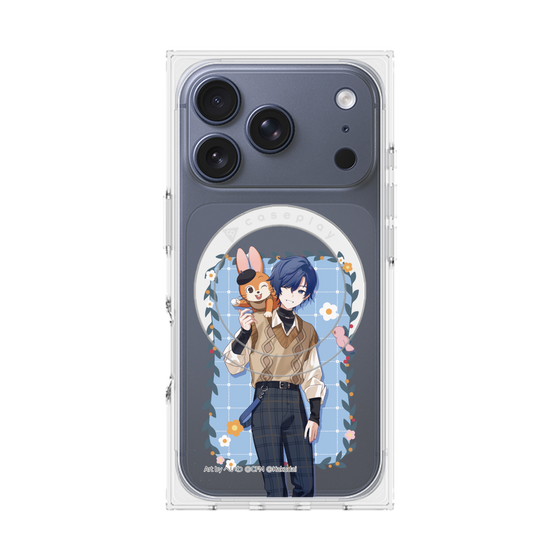 Premium Square Case with MagSafe［ Hatsune Miku × Kuppy Ramune - KAITO × Kuppy - Full-body Illustration 1 ］