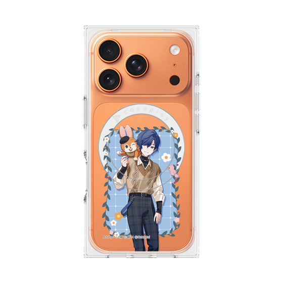 Premium Square Case with MagSafe［ Hatsune Miku × Kuppy Ramune - KAITO × Kuppy - Full-body Illustration 1 ］