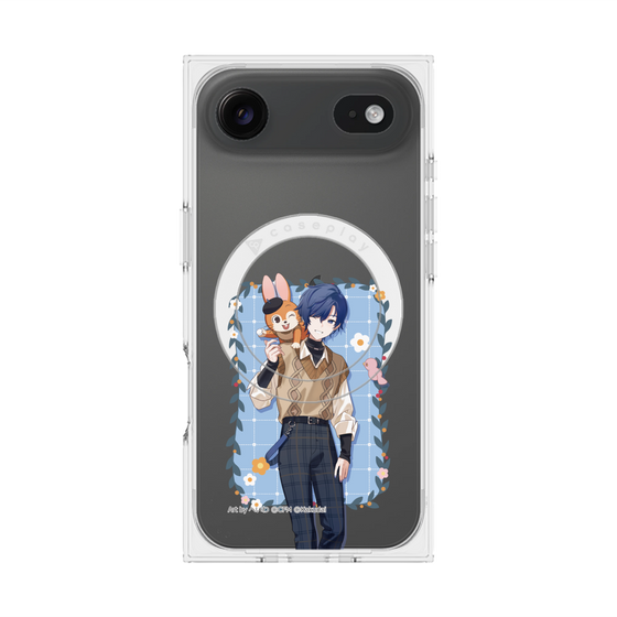 Premium Square Case with MagSafe［ Hatsune Miku × Kuppy Ramune - KAITO × Kuppy - Full-body Illustration 1 ］