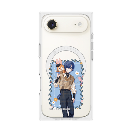Premium Square Case with MagSafe［ Hatsune Miku × Kuppy Ramune - KAITO × Kuppy - Full-body Illustration 1 ］