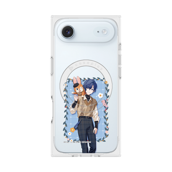Premium Square Case with MagSafe［ Hatsune Miku × Kuppy Ramune - KAITO × Kuppy - Full-body Illustration 1 ］