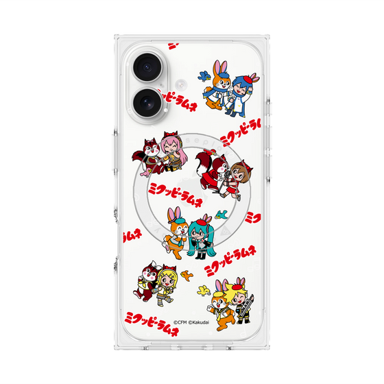 Premium Square Case with MagSafe［ Hatsune Miku × Kuppy Ramune - Overall Pattern ］