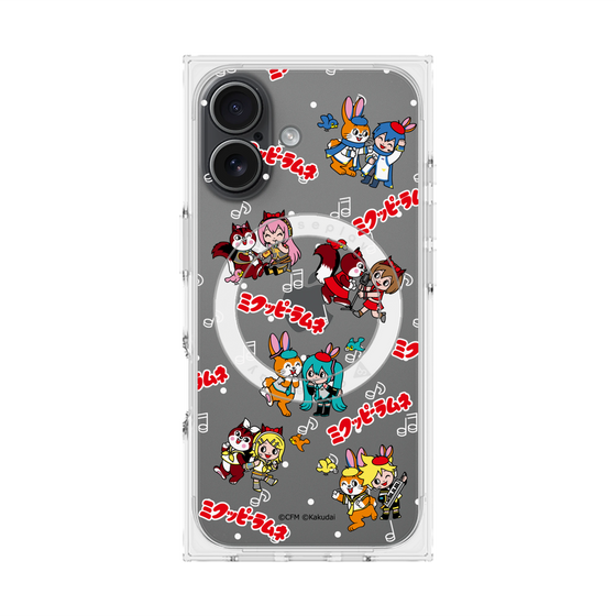 Premium Square Case with MagSafe［ Hatsune Miku × Kuppy Ramune - Overall Pattern ］