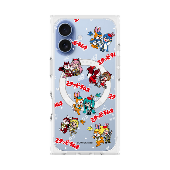 Premium Square Case with MagSafe［ Hatsune Miku × Kuppy Ramune - Overall Pattern ］