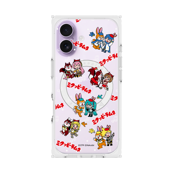 Premium Square Case with MagSafe［ Hatsune Miku × Kuppy Ramune - Overall Pattern ］