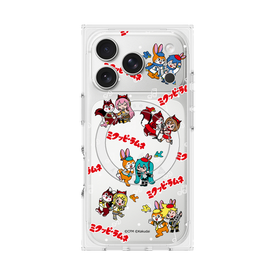 Premium Square Case with MagSafe［ Hatsune Miku × Kuppy Ramune - Overall Pattern ］