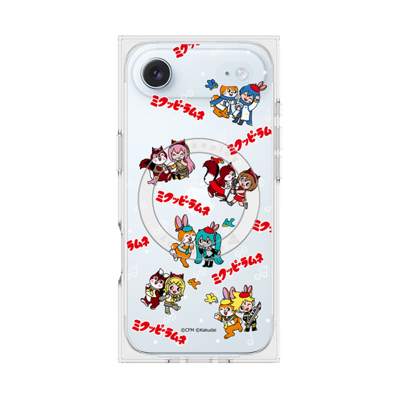 Premium Square Case with MagSafe［ Hatsune Miku × Kuppy Ramune - Overall Pattern ］