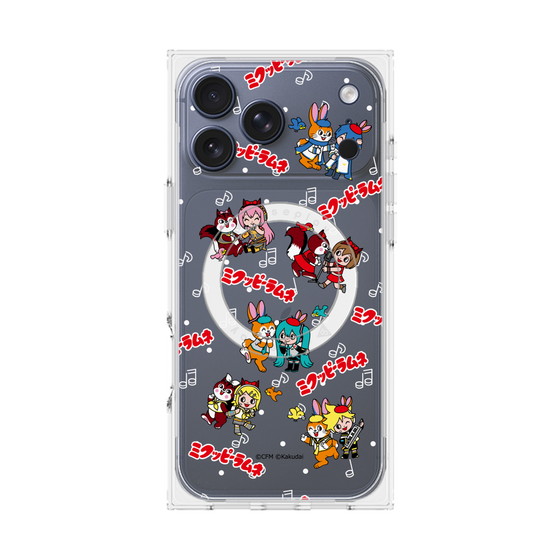 Premium Square Case with MagSafe［ Hatsune Miku × Kuppy Ramune - Overall Pattern ］