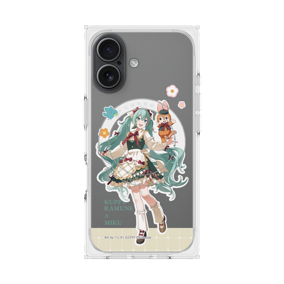 Premium Square Case with MagSafe［ Hatsune Miku × Kuppy Ramune - Hatsune Miku × Kuppy - Full-body Illustration 2 ］