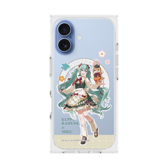 Premium Square Case with MagSafe［ Hatsune Miku × Kuppy Ramune - Hatsune Miku × Kuppy - Full-body Illustration 2 ］