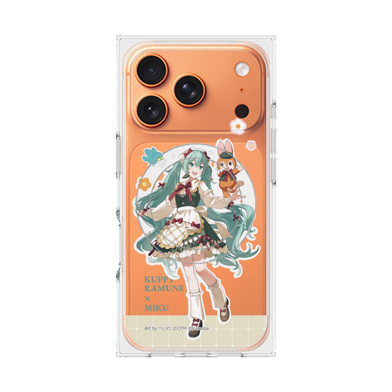 Premium Square Case with MagSafe［ Hatsune Miku × Kuppy Ramune - Hatsune Miku × Kuppy - Full-body Illustration 2 ］