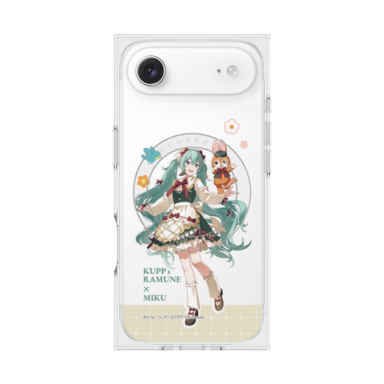 Premium Square Case with MagSafe［ Hatsune Miku × Kuppy Ramune - Hatsune Miku × Kuppy - Full-body Illustration 2 ］