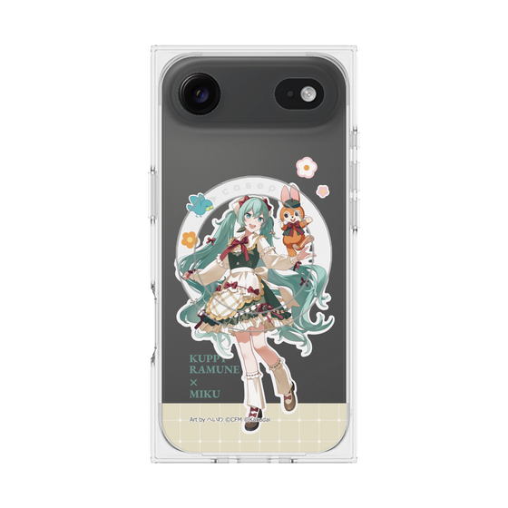 Premium Square Case with MagSafe［ Hatsune Miku × Kuppy Ramune - Hatsune Miku × Kuppy - Full-body Illustration 2 ］