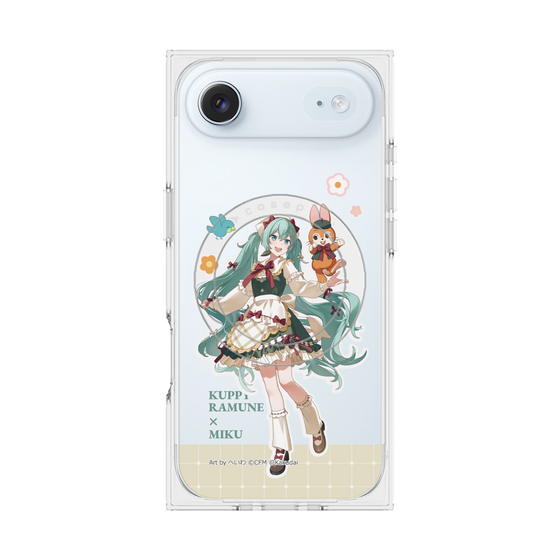 Premium Square Case with MagSafe［ Hatsune Miku × Kuppy Ramune - Hatsune Miku × Kuppy - Full-body Illustration 2 ］