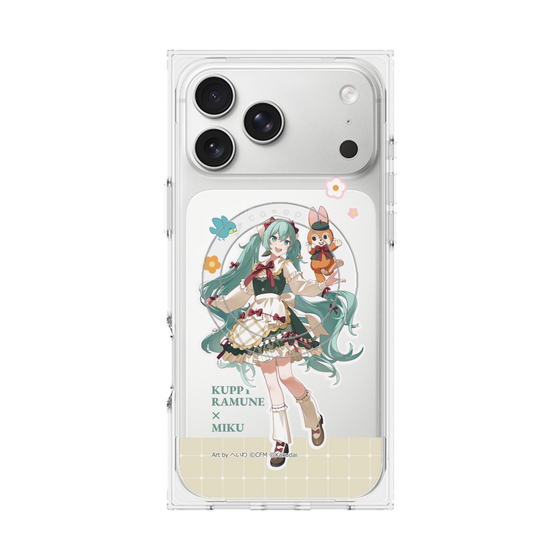 Premium Square Case with MagSafe［ Hatsune Miku × Kuppy Ramune - Hatsune Miku × Kuppy - Full-body Illustration 2 ］