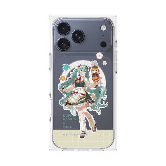 Premium Square Case with MagSafe［ Hatsune Miku × Kuppy Ramune - Hatsune Miku × Kuppy - Full-body Illustration 2 ］