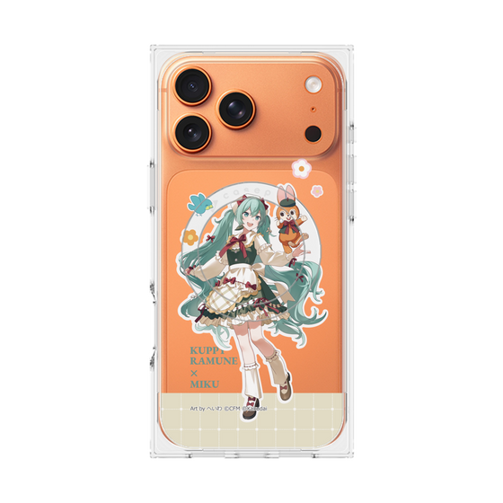 Premium Square Case with MagSafe［ Hatsune Miku × Kuppy Ramune - Hatsune Miku × Kuppy - Full-body Illustration 2 ］