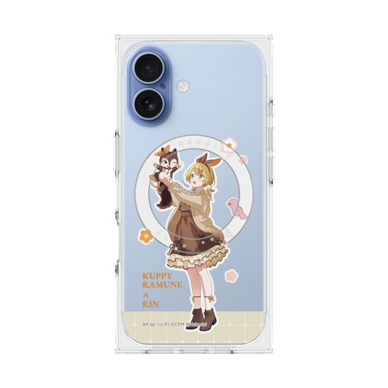 Premium Square Case with MagSafe［ Hatsune Miku × Kuppy Ramune - Kagamine Rin × Ram - Full-body Illustration 2 ］