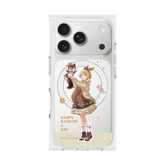 Premium Square Case with MagSafe［ Hatsune Miku × Kuppy Ramune - Kagamine Rin × Ram - Full-body Illustration 2 ］