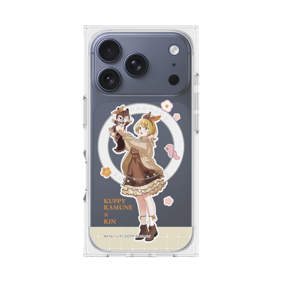 Premium Square Case with MagSafe［ Hatsune Miku × Kuppy Ramune - Kagamine Rin × Ram - Full-body Illustration 2 ］