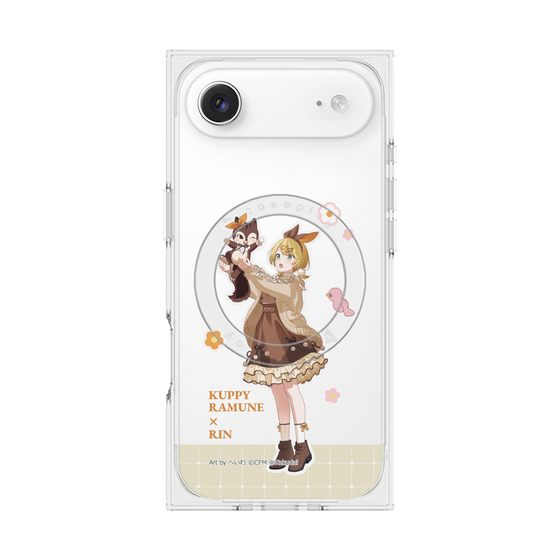 Premium Square Case with MagSafe［ Hatsune Miku × Kuppy Ramune - Kagamine Rin × Ram - Full-body Illustration 2 ］