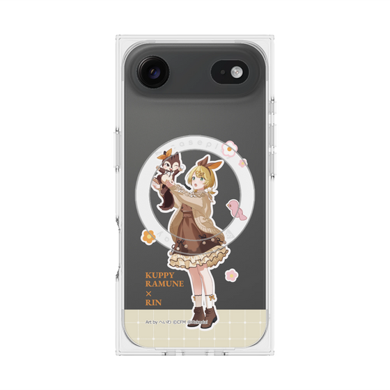 Premium Square Case with MagSafe［ Hatsune Miku × Kuppy Ramune - Kagamine Rin × Ram - Full-body Illustration 2 ］