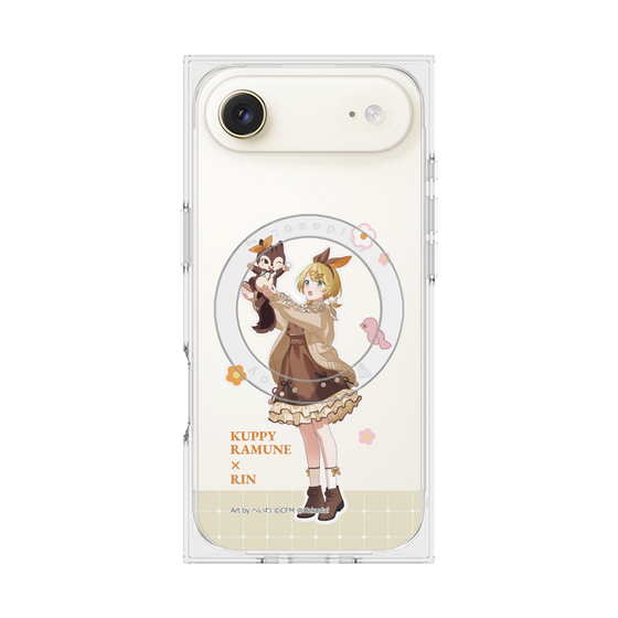 Premium Square Case with MagSafe［ Hatsune Miku × Kuppy Ramune - Kagamine Rin × Ram - Full-body Illustration 2 ］