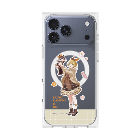 Premium Square Case with MagSafe［ Hatsune Miku × Kuppy Ramune - Kagamine Rin × Ram - Full-body Illustration 2 ］