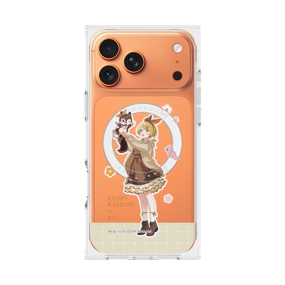 Premium Square Case with MagSafe［ Hatsune Miku × Kuppy Ramune - Kagamine Rin × Ram - Full-body Illustration 2 ］