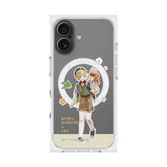 Premium Square Case with MagSafe［ Hatsune Miku × Kuppy Ramune - Kagamine Len × Kuppy - Full-body Illustration 2 ］