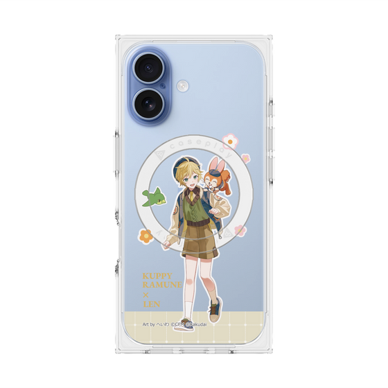 Premium Square Case with MagSafe［ Hatsune Miku × Kuppy Ramune - Kagamine Len × Kuppy - Full-body Illustration 2 ］