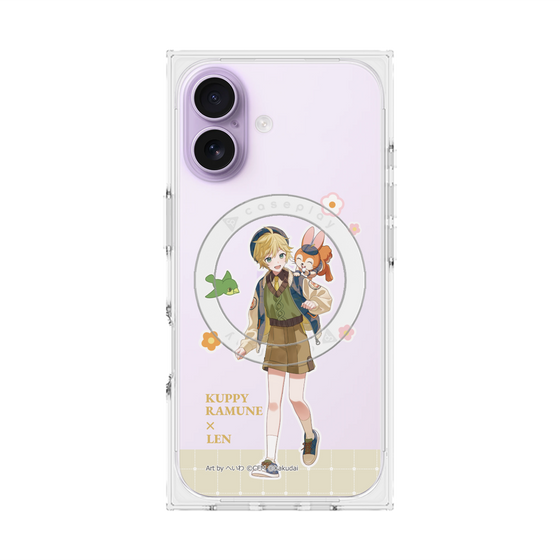 Premium Square Case with MagSafe［ Hatsune Miku × Kuppy Ramune - Kagamine Len × Kuppy - Full-body Illustration 2 ］