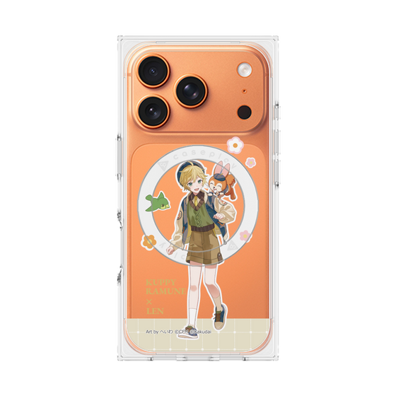 Premium Square Case with MagSafe［ Hatsune Miku × Kuppy Ramune - Kagamine Len × Kuppy - Full-body Illustration 2 ］
