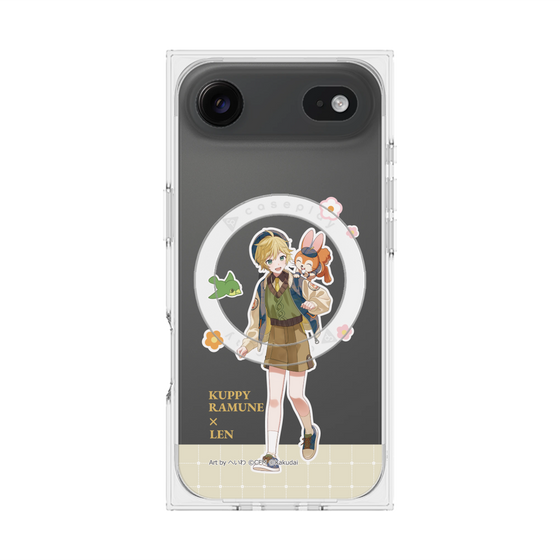 Premium Square Case with MagSafe［ Hatsune Miku × Kuppy Ramune - Kagamine Len × Kuppy - Full-body Illustration 2 ］