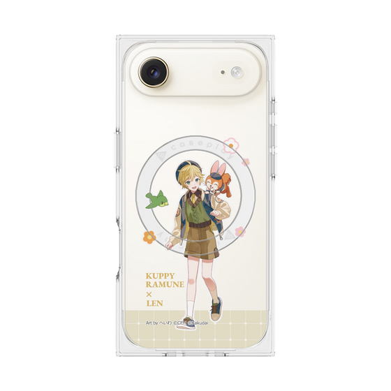 Premium Square Case with MagSafe［ Hatsune Miku × Kuppy Ramune - Kagamine Len × Kuppy - Full-body Illustration 2 ］
