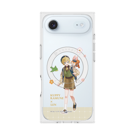 Premium Square Case with MagSafe［ Hatsune Miku × Kuppy Ramune - Kagamine Len × Kuppy - Full-body Illustration 2 ］