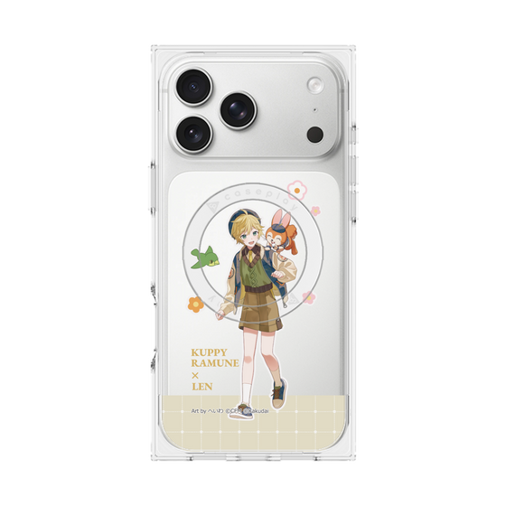 Premium Square Case with MagSafe［ Hatsune Miku × Kuppy Ramune - Kagamine Len × Kuppy - Full-body Illustration 2 ］