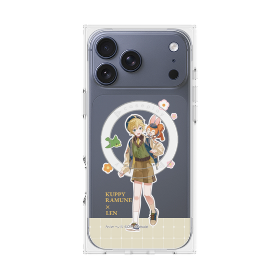 Premium Square Case with MagSafe［ Hatsune Miku × Kuppy Ramune - Kagamine Len × Kuppy - Full-body Illustration 2 ］