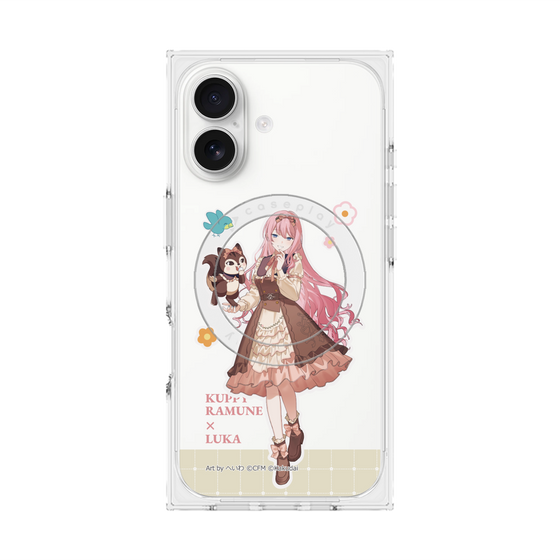 Premium Square Case with MagSafe［ Hatsune Miku × Kuppy Ramune - Megurine Luka × Ram - Full-body Illustration 2 ］