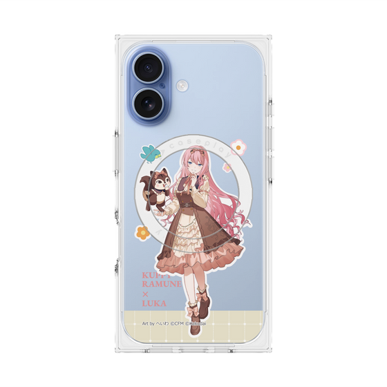 Premium Square Case with MagSafe［ Hatsune Miku × Kuppy Ramune - Megurine Luka × Ram - Full-body Illustration 2 ］
