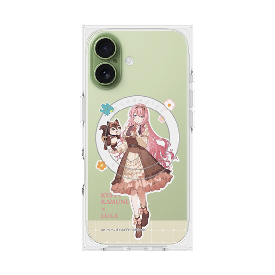 Premium Square Case with MagSafe［ Hatsune Miku × Kuppy Ramune - Megurine Luka × Ram - Full-body Illustration 2 ］