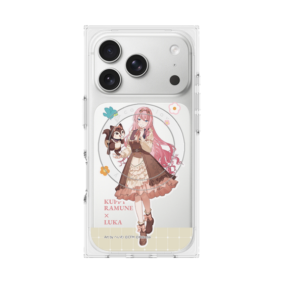Premium Square Case with MagSafe［ Hatsune Miku × Kuppy Ramune - Megurine Luka × Ram - Full-body Illustration 2 ］