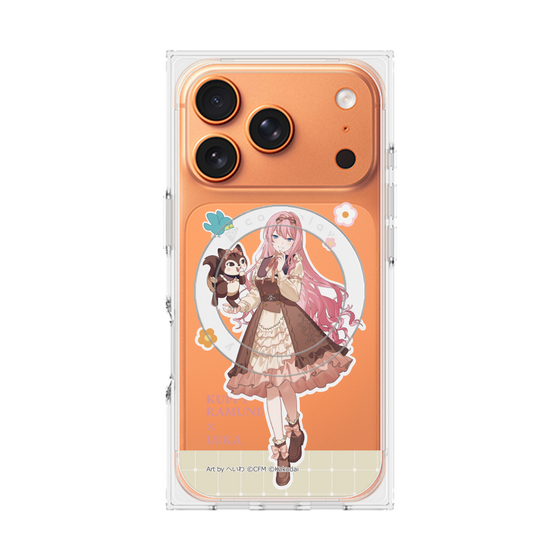 Premium Square Case with MagSafe［ Hatsune Miku × Kuppy Ramune - Megurine Luka × Ram - Full-body Illustration 2 ］